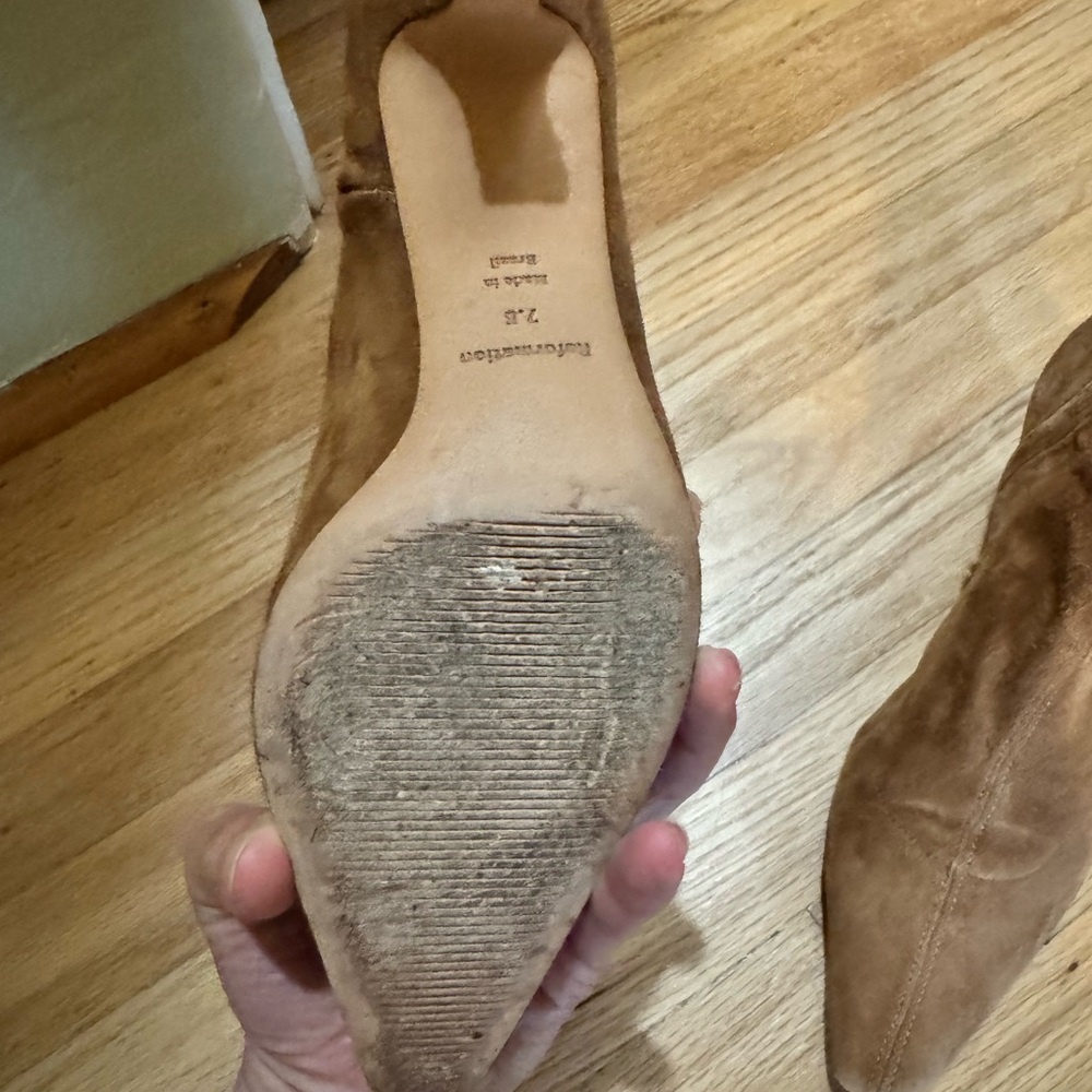 Reformation Size 7.5 Color Toasted Brown Suede - Picture 6 of 7